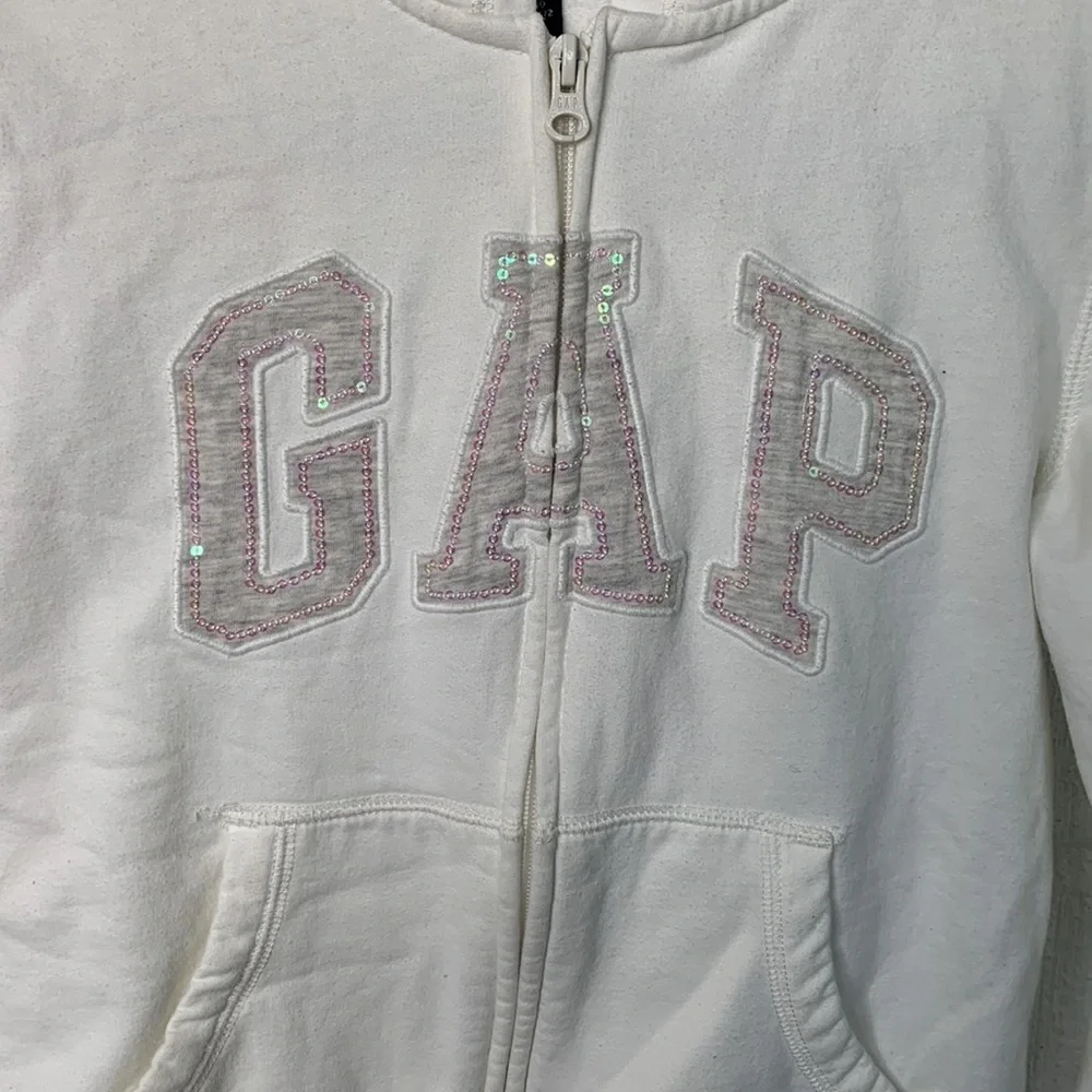 GAP white sequins